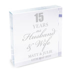 Personalised Anniversary Crystal Token | Ornaments | Inspired Creative Gifts