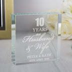 Personalised Anniversary Crystal Token | Ornaments | Inspired Creative Gifts