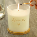 Personalised Gold Name Scented Jar Candle | Gift for Her