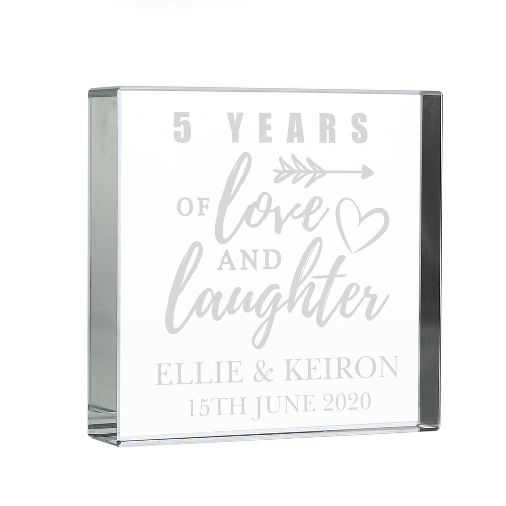 Personalised Arrow Anniversary Crystal Token | Ornaments