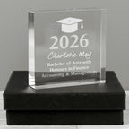 Personalised Graduation Crystal Token | Ornaments | Inspired Creative Gifts