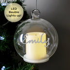 Personalised Christmas LED Candle Bauble | Christmas Gift