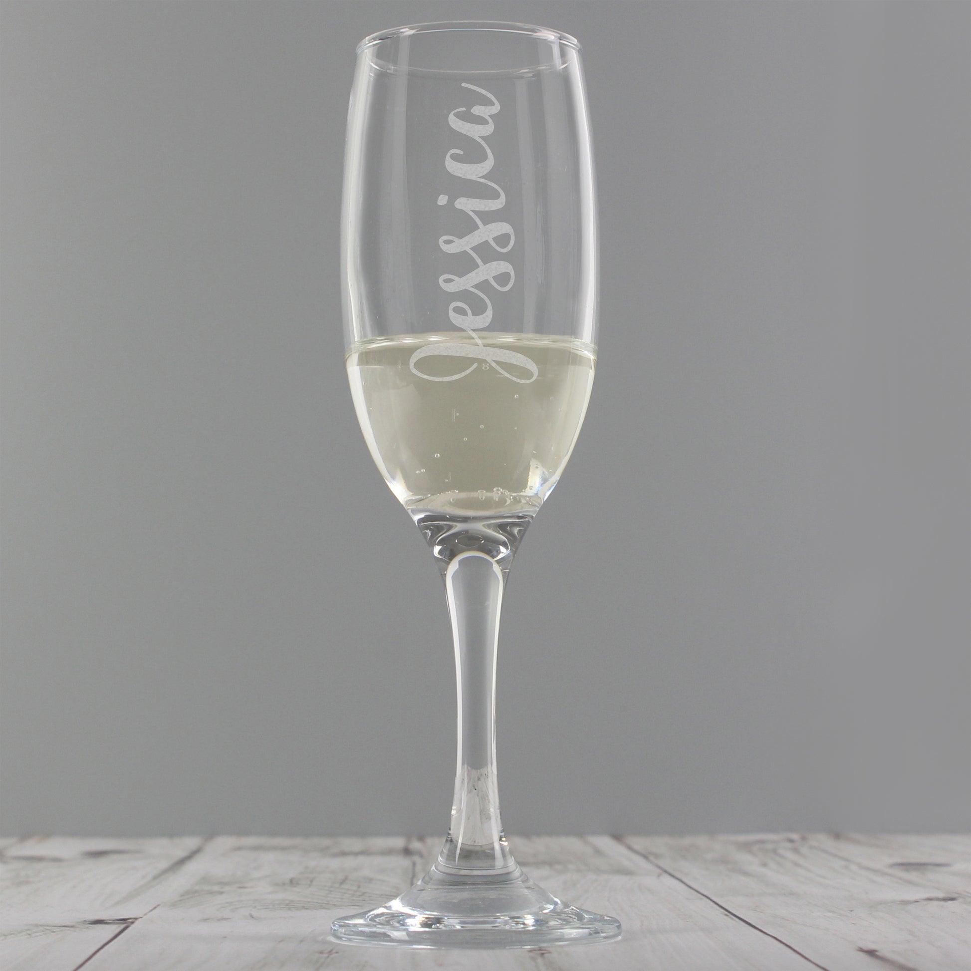 Personalised Name Only Engraved Flute - Champagne Flute - Inspired Creative Gifts