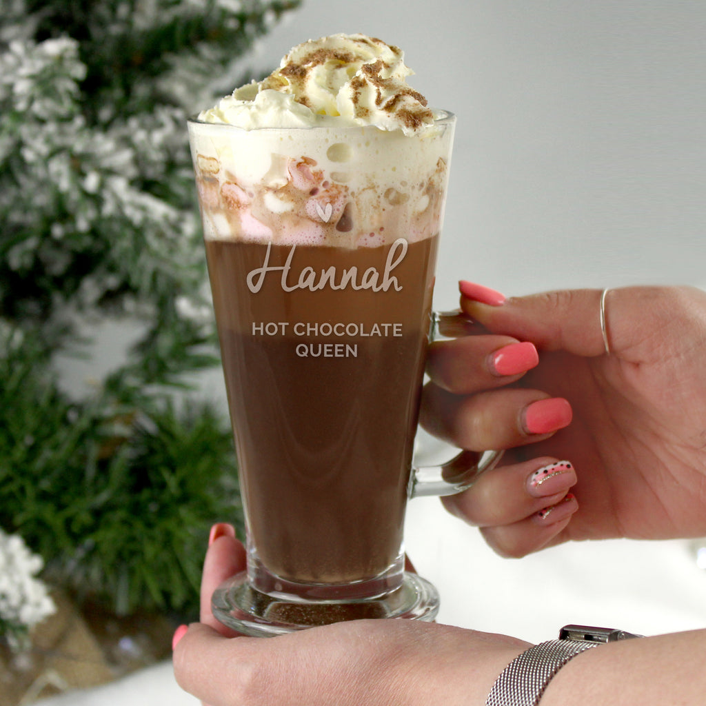 Personalised Heart Latte Glass | Mother's Day Gift