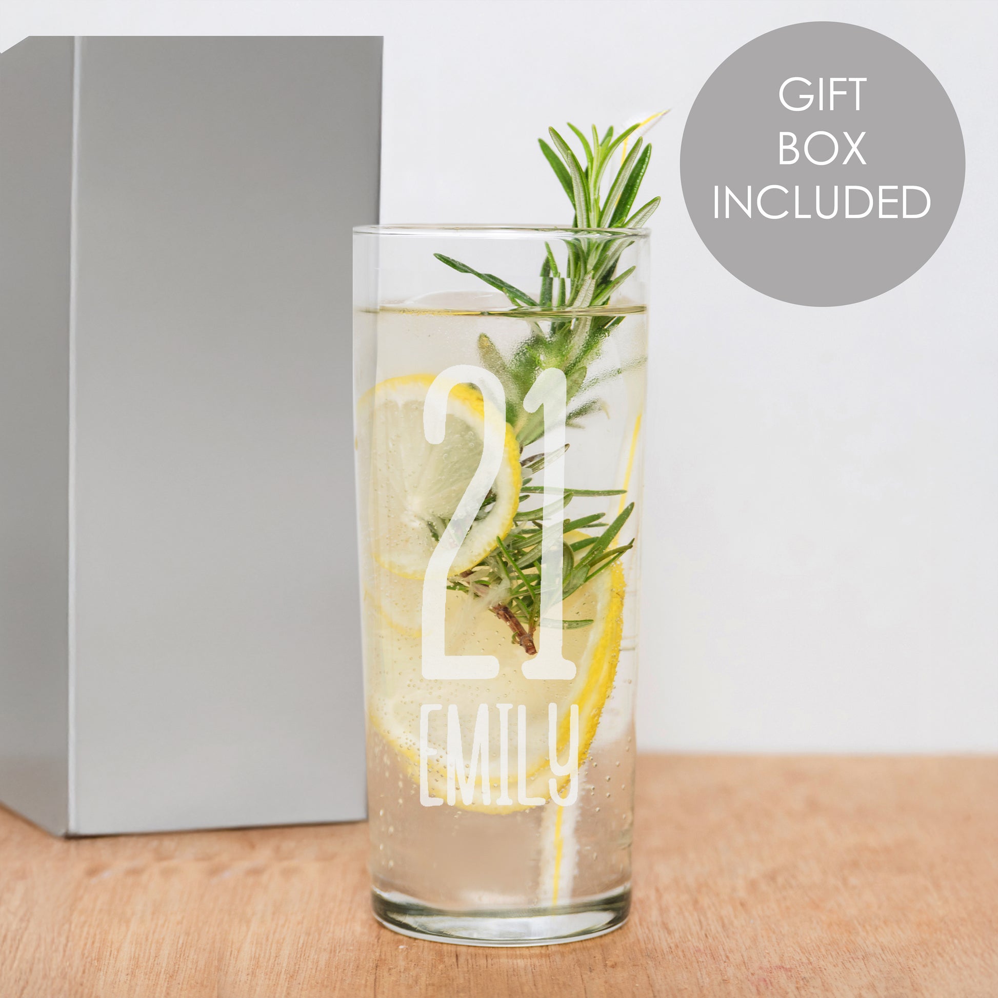 Personalised Big Age Hi Ball Glass - Glasses & Barware - Inspired Creative Gifts