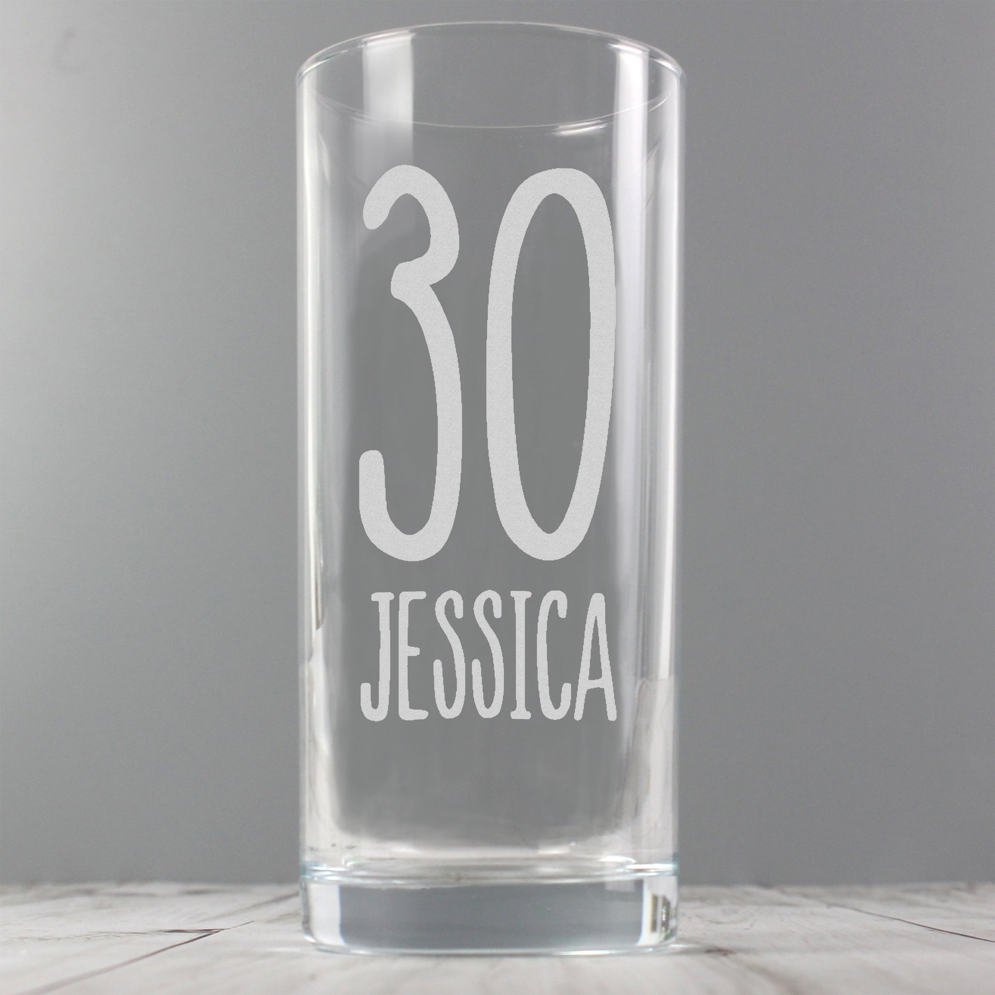 Personalised Big Age Hi Ball Glass - Glasses & Barware - Inspired Creative Gifts
