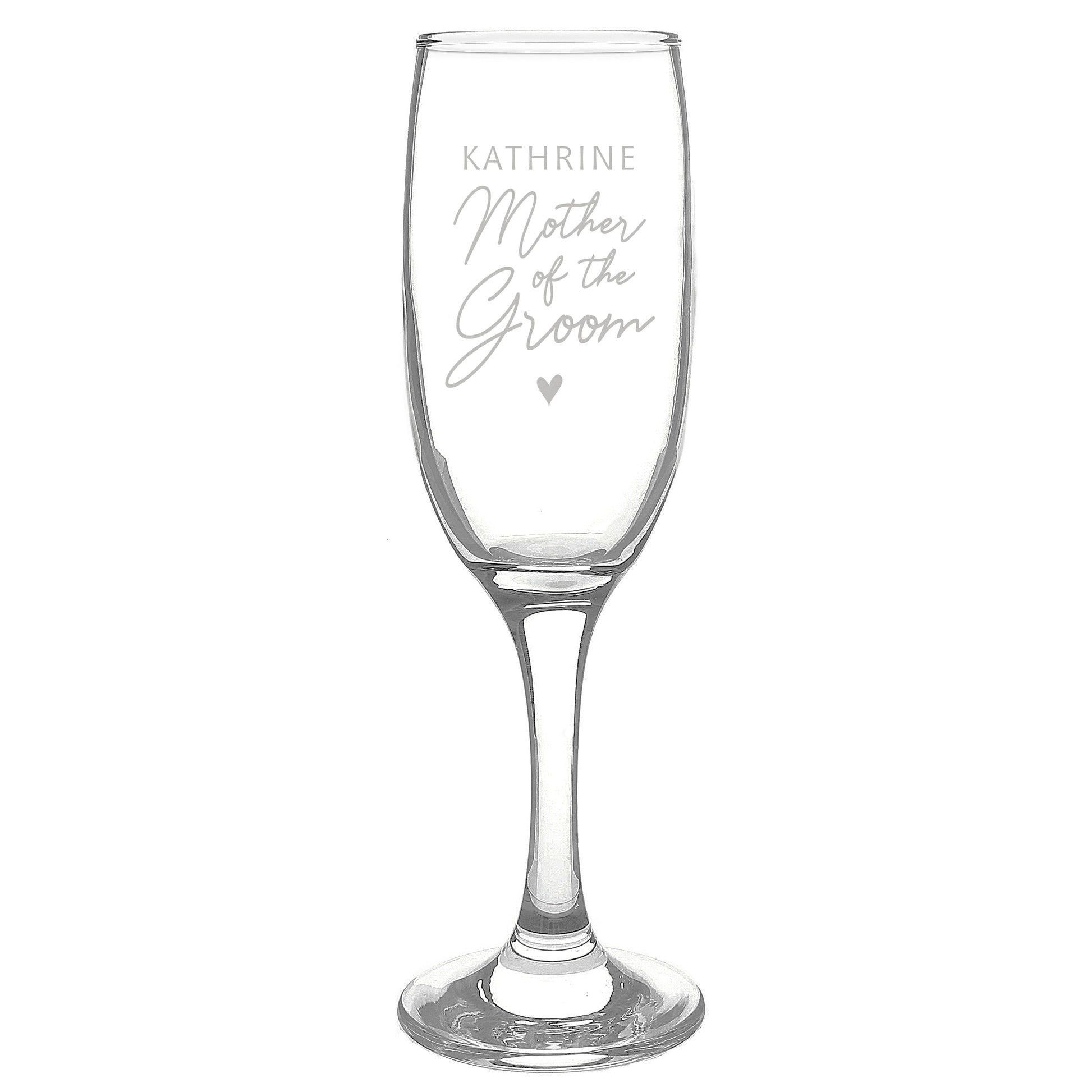 Personalised Mother of the Groom Flute Glass - Champagne Flute - Inspired Creative Gifts