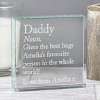 Personalised Dictionary Definition Crystal Token | Keepsakes | Inspired Creative Gifts
