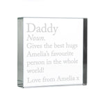 Personalised Dictionary Definition Crystal Token | Keepsakes | Inspired Creative Gifts