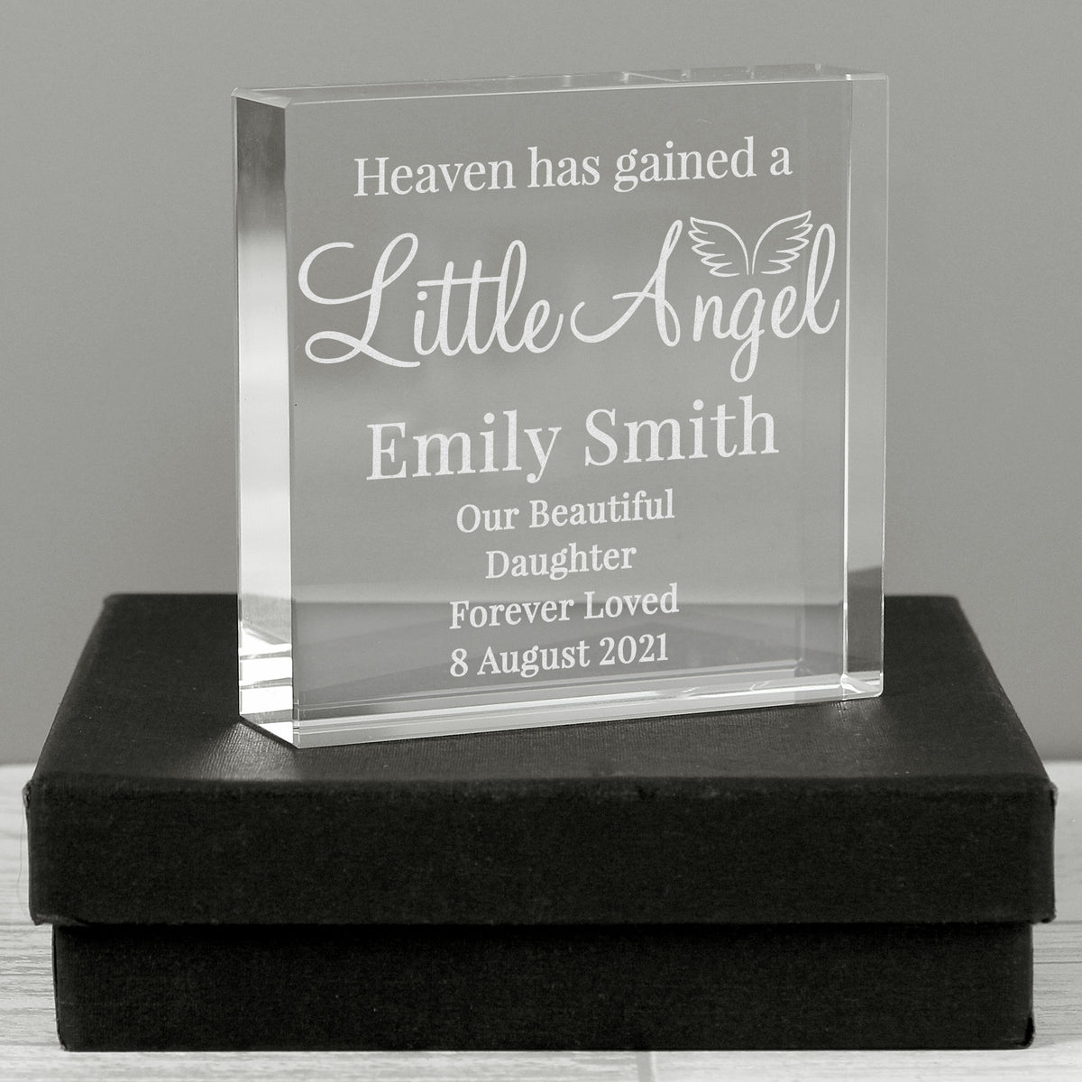 Personalised Little Angel Crystal Token | Memorial Gift