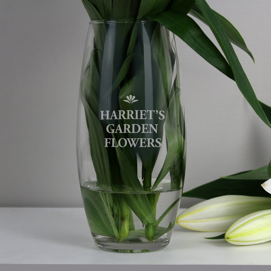 Personalised Bold Font Bullet Vase for Wedding
