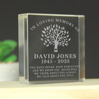 Personalised In Loving Memory Family Tree Crystal Token | Ornaments | Inspired Creative Gifts