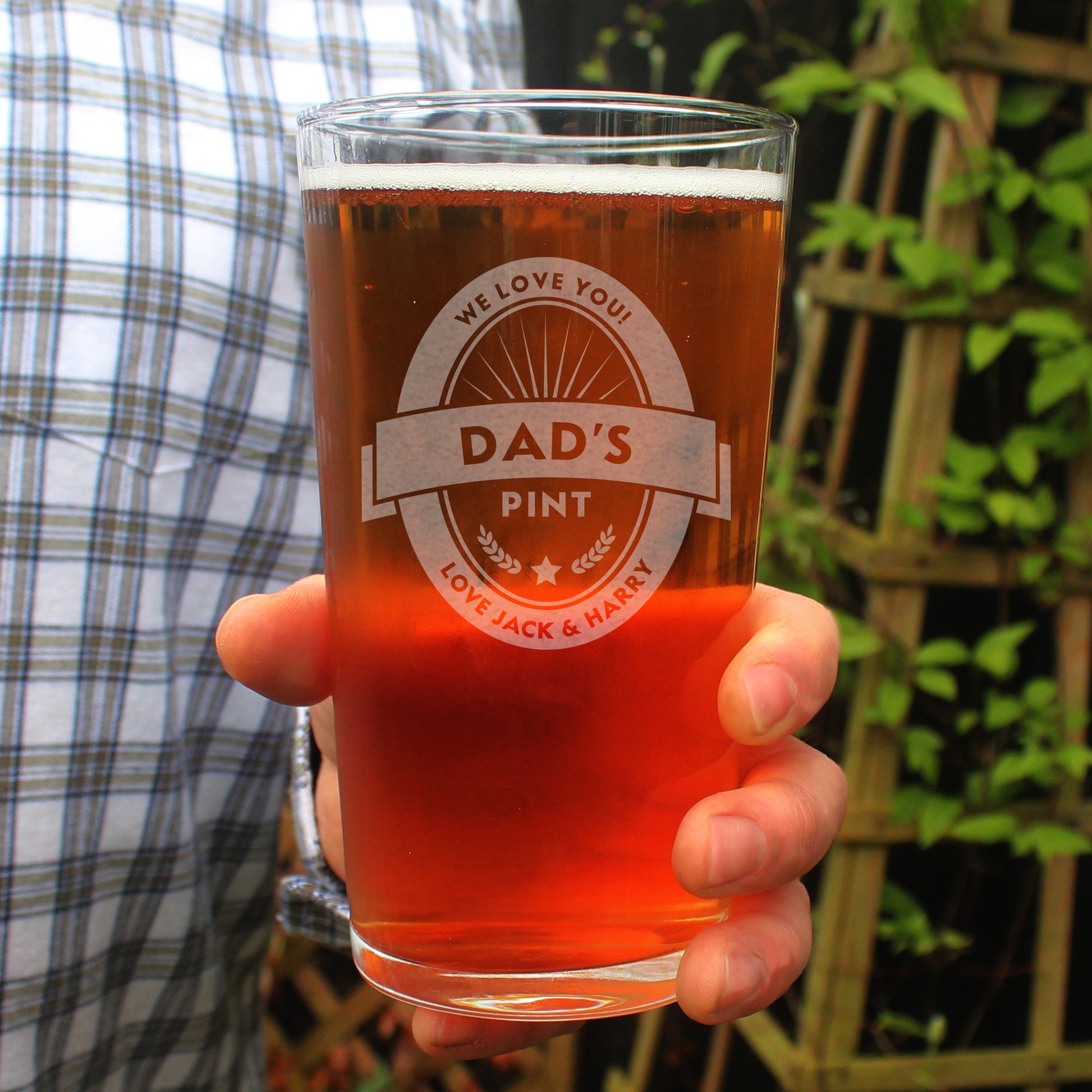 Personalised Beer Label Pint Glass - Glasses & Barware - Inspired Creative Gifts