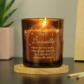 Personalised Celestial Amber Glass Candle | Candles & Reed Diffusers