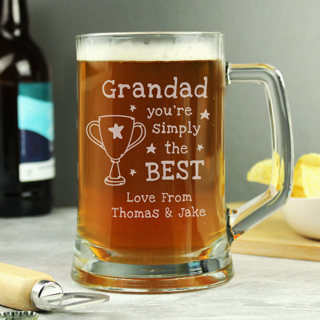 Personalised Simply The Best Pint Tankard | Gift for Him