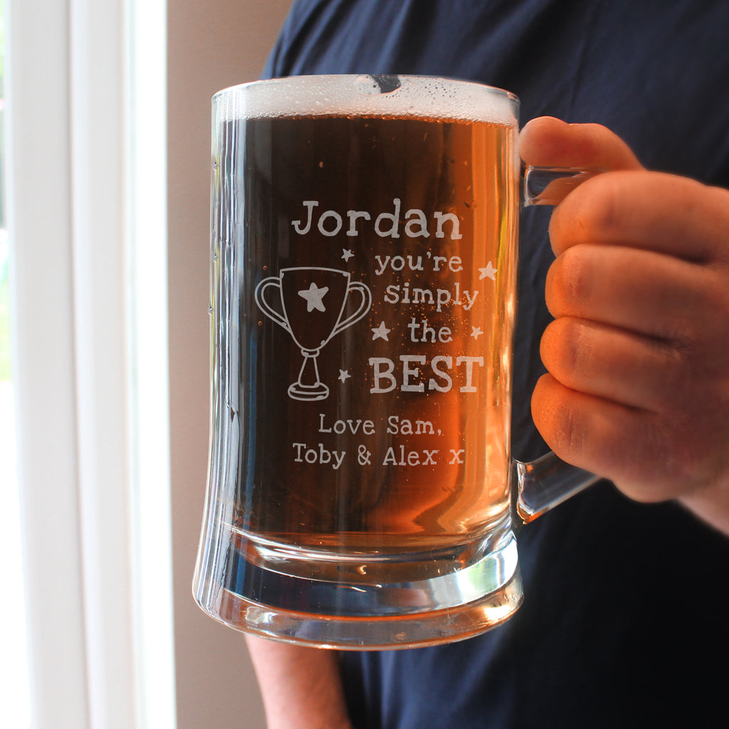 Personalised Simply The Best Pint Tankard | Gift for Him