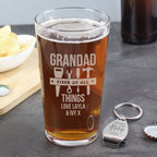 Personalised Fixer of All Things Pint Glass & Bottle Opener | Father's Day Gift