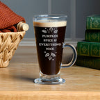 Personalised Autumn Latte Glass | Halloween Gift