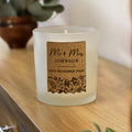Personalised Wedding Cork Label Candle Jar | Wedding Gift