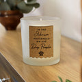 Personalised Paw Print Cork Label Candle Jar | Candles & Reed Diffusers | Inspired Creative Gifts