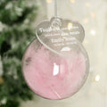 Personalised Pink Memorial Feather Bauble |  | Inspired Creative Gifts