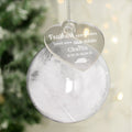 Personalised White Memorial Feather Bauble |  | Inspired Creative Gifts