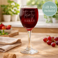 Personalised Age & Name Wine Glass | Birthday Gift