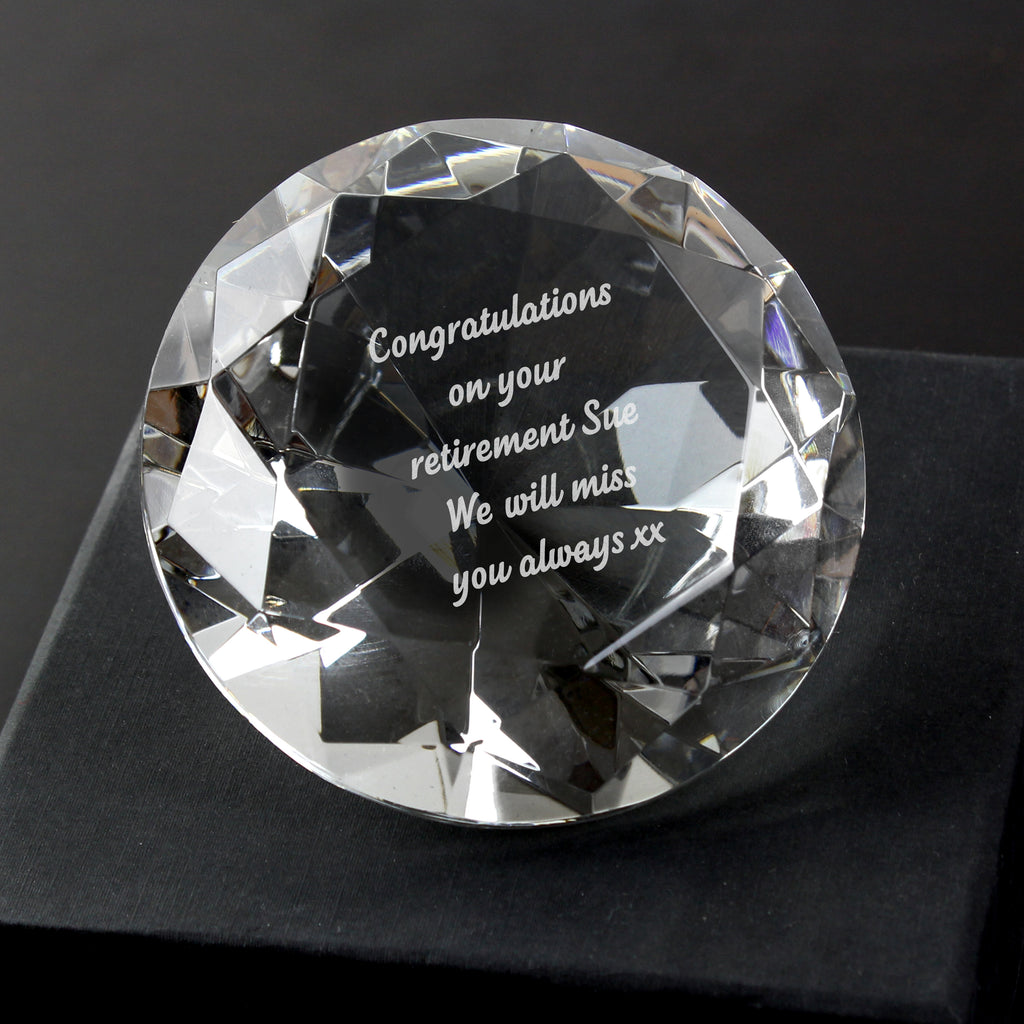 Personalised Diamond Paperweight | Ornaments