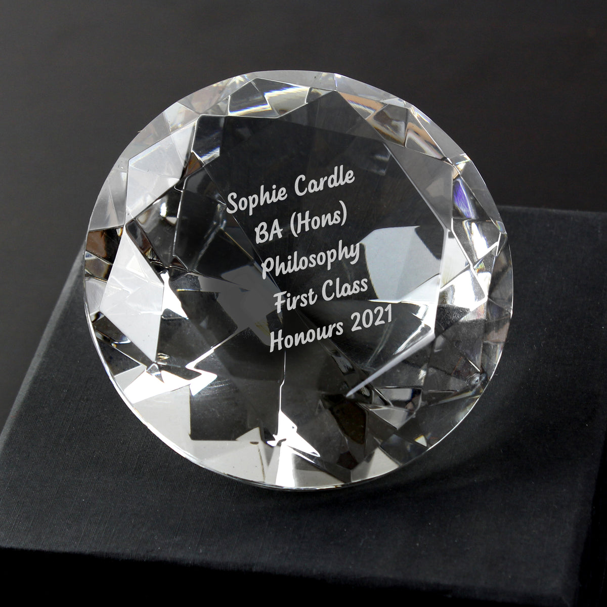 Personalised Diamond Paperweight | Ornaments
