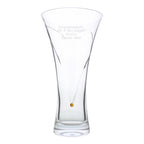 Personalised Large Hand Cut Gold Diamond Effect Heart Vase | Vases