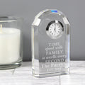 Personalised Time Spent With Family Crystal Clock | Clocks & Watches
