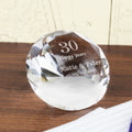 Personalised Big Numbers Diamond Paperweight | Wedding Gift