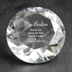 Personalised Occasion Diamond Paperweight | Ornaments | Wedding Gift