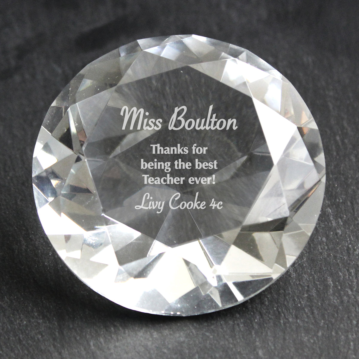 Personalised Occasion Diamond Paperweight | Ornaments | Wedding Gift