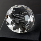 Personalised Occasion Diamond Paperweight | Ornaments | Wedding Gift