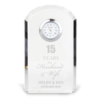 Personalised Anniversary Crystal Clock for Anniversary