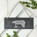 Personalised Bear Slate Door Plaque for Mother's Day
