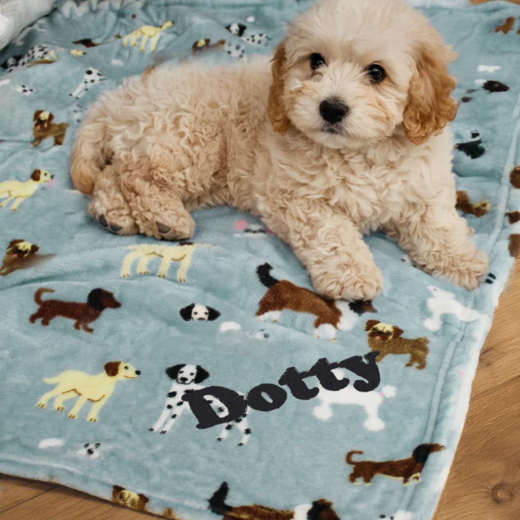 Personalised Dog Paw Print Fleece Blanket | Pet Gifts | Inspired Creative Gifts