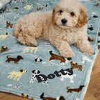 Personalised Dog Paw Print Fleece Blanket | Pet Gifts | Inspired Creative Gifts