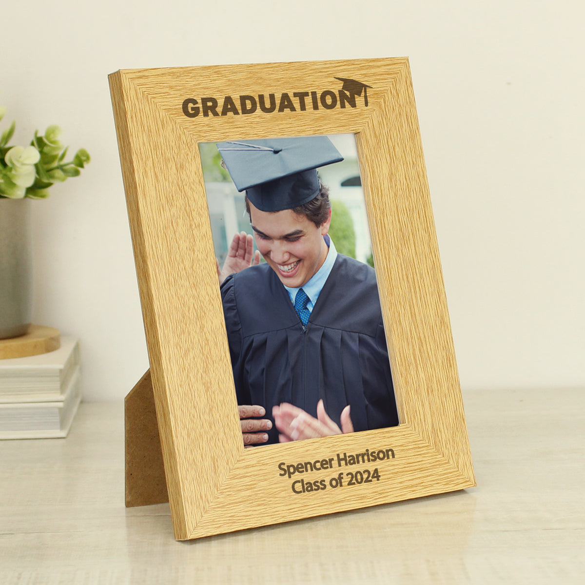 Personalised Graduation 6x4 Oak Finish Photo Frame | Photo Frames, Albums and Guestbooks | Inspired Creative Gifts