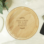 Personalised Wreath Chopping Board for Christmas