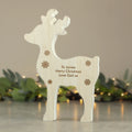 Personalised Rustic Wooden Reindeer Decoration |  | Inspired Creative Gifts