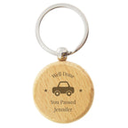 Personalised 'Car Motif' Wooden Keyring | Keyrings | Inspired Creative Gifts