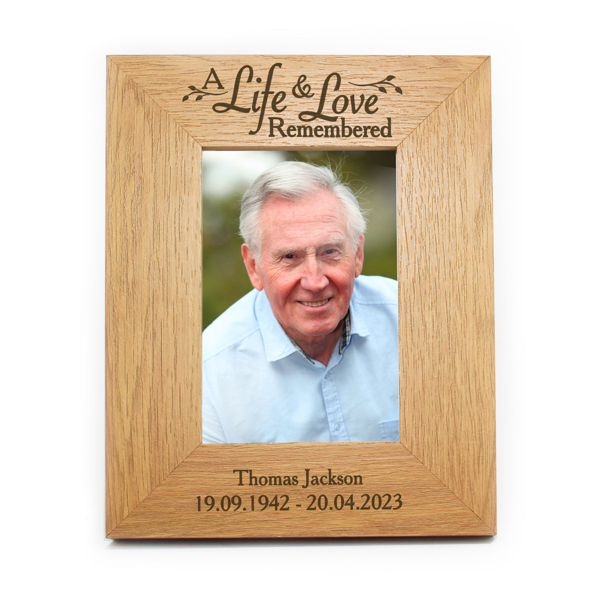 Personalised Life & Love 6x4 Oak Finish Photo Frame | Photo Frames, Albums and Guestbooks | Inspired Creative Gifts