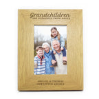 Personalised Grandchildren Are A Blessing 6x4 Oak Finish Photo Frame | Christmas Gift