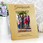 Personalised The Best Grandparents 6x4 Oak Finish Photo Frame | Photo Frames, Albums and Guestbooks
