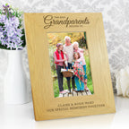 Personalised The Best Grandparents 6x4 Oak Finish Photo Frame | Photo Frames, Albums and Guestbooks