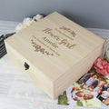Personalised Floral Engraved Keepsake Box | Trinket, Jewellery & Keepsake Boxes | Wedding Gift