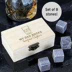 Personalised On The Rocks Cooling Stones for Wedding