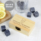Personalised On The Rocks Cooling Stones for Wedding